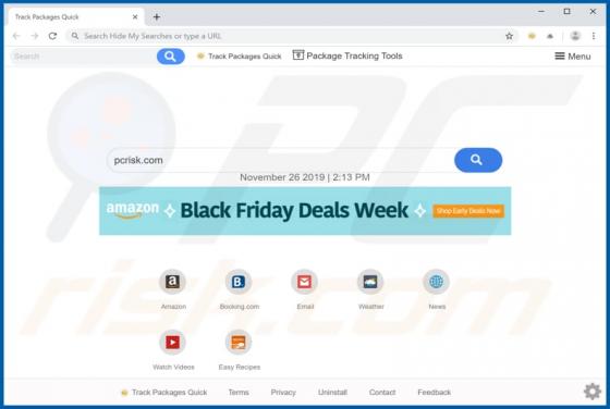 Track Packages Quick Browser Hijacker