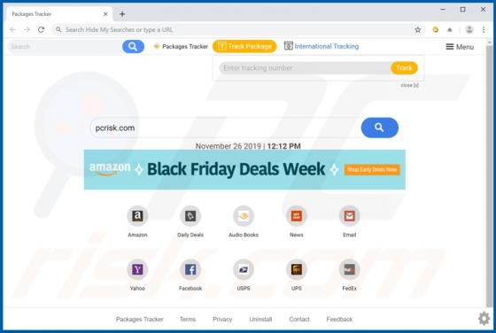 Packages Tracker Browser Hijacker