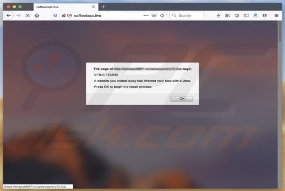 Coffeekept.live POP-UP Scam (Mac)