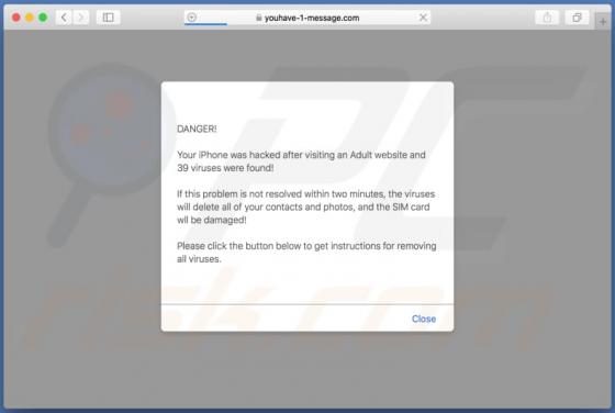 Youhave-1-message.com POP-UP Scam (Mac)