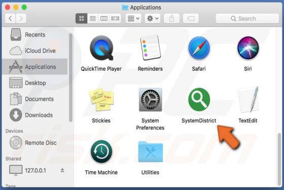 SystemDistrict Adware (Mac)