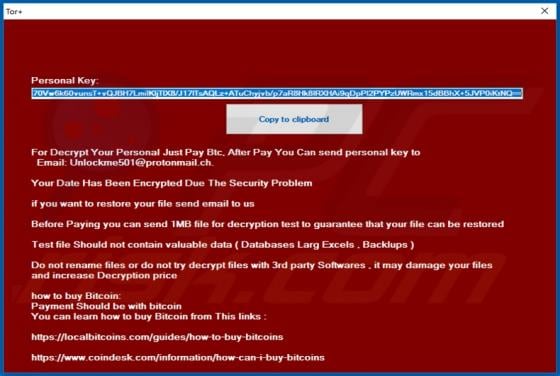 Tor+ Ransomware