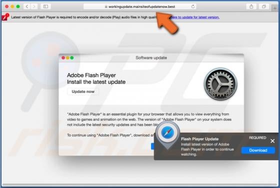 Mainsiteofupdatenow.best POP-UP Scam (Mac)