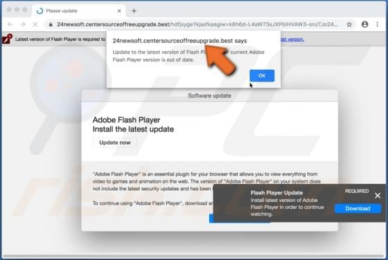 Centersourceoffreeupgrade.best POP-UP Scam (Mac)