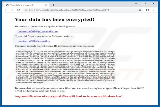 Monstserrat Ransomware