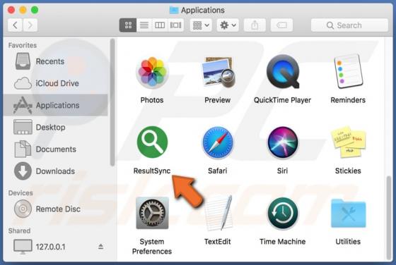 ResultSync Adware (Mac)