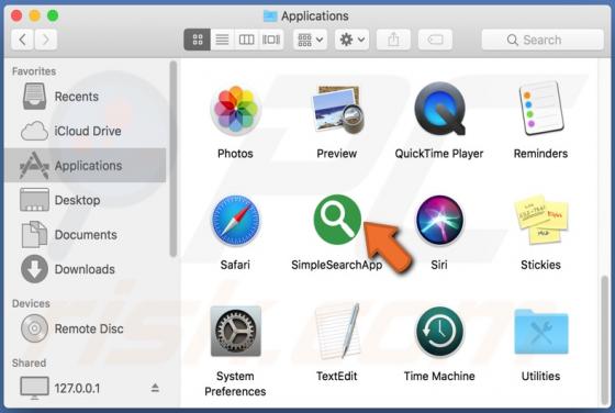 SimpleSearchApp Adware (Mac)