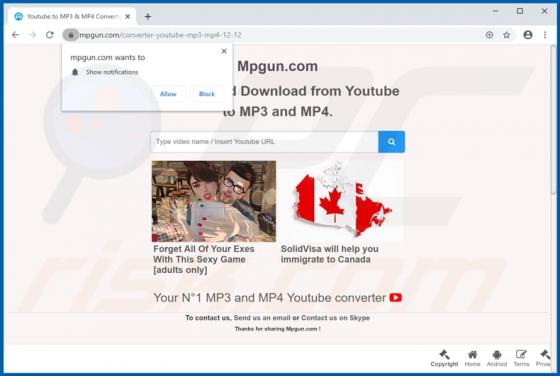 Mpgun.com Suspicious Website