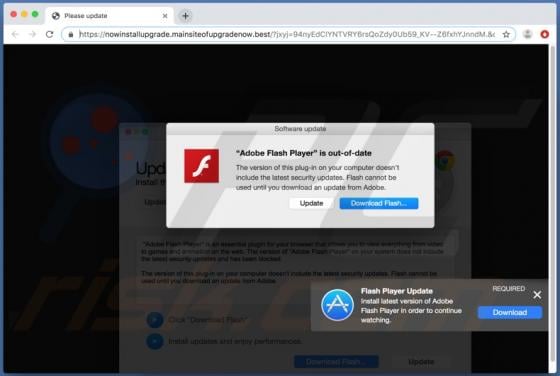 Mainsiteofupgradenow.best POP-UP Scam (Mac)
