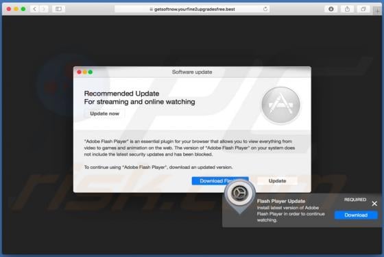 Yourfine2upgradesfree.best POP-UP Scam (Mac)