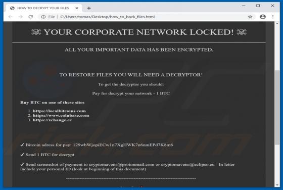Horriblemorning Ransomware