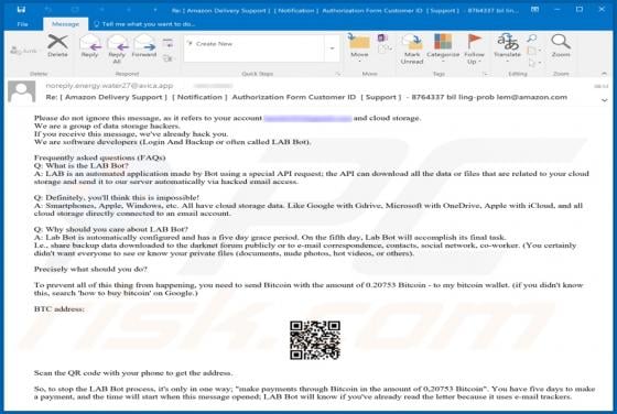 LAB Bot Email Scam
