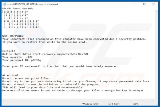 R00t Ransomware