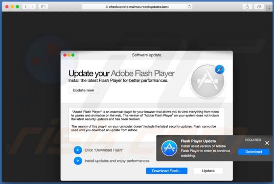 Mainsourceofupdates.best POP-UP Scam (Mac)