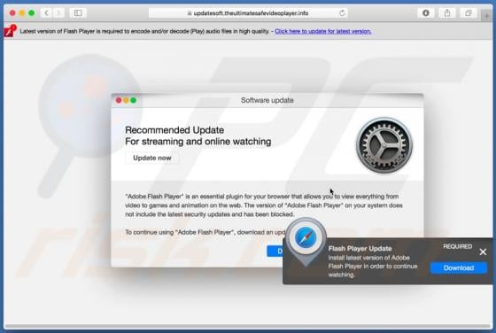 Theultimatesafevideoplayer.info POP-UP Scam (Mac)