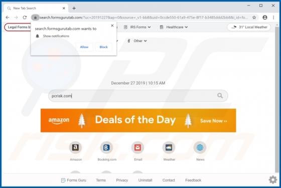 Forms Guru Browser Hijacker
