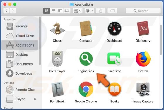 EngineFiles Adware (Mac)
