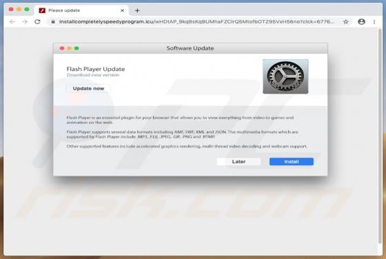 Installcompletelyspeedyprogram.icu POP-UP Scam (Mac)