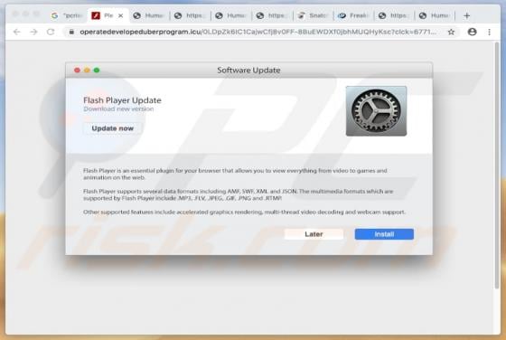 Operatedevelopeduberprogram.icu POP-UP Scam (Mac)