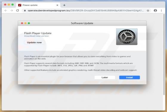 Operateuberdevelopedprogram.icu POP-UP Scam (Mac)