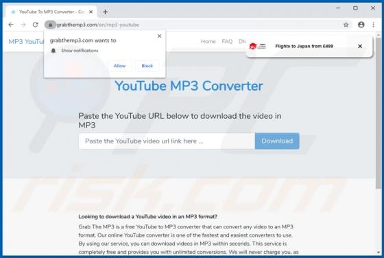 Grabthemp3.com Suspicious Website