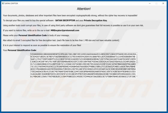 SatanCryptor Ransomware