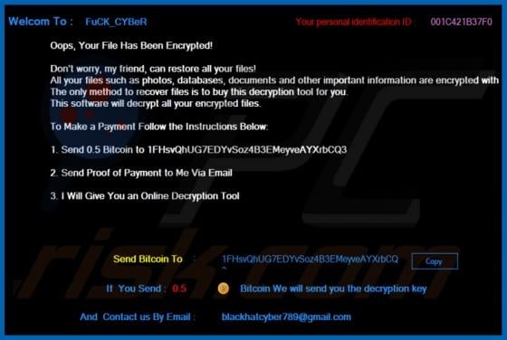 Cyborg Builder Ransomware