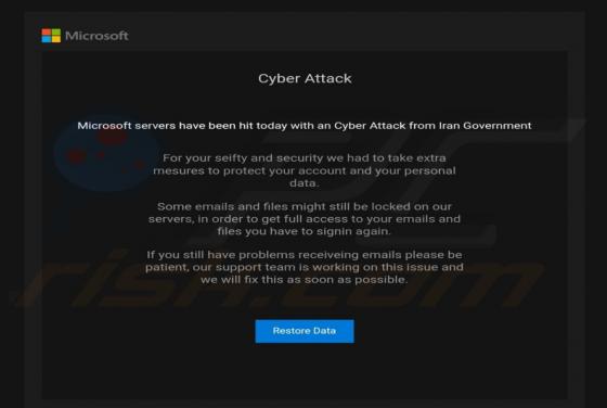 Cyber Attack From Iran Government Email Scam