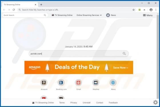 TV Sreaming Online Browser Hijacker