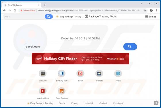 Easy Package Tracking Browser Hijacker