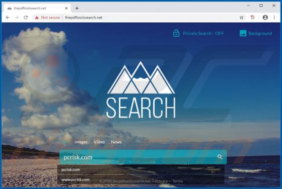 The PDF Tools Plus Browser Hijacker