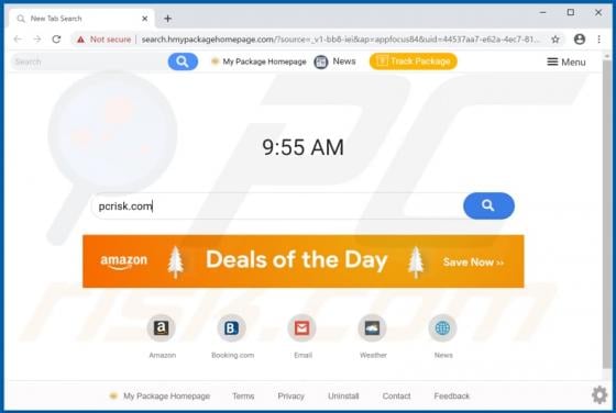 My Package Homepage Browser Hijacker