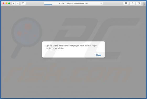 Biggerupdateforvideos.best POP-UP Scam (Mac)
