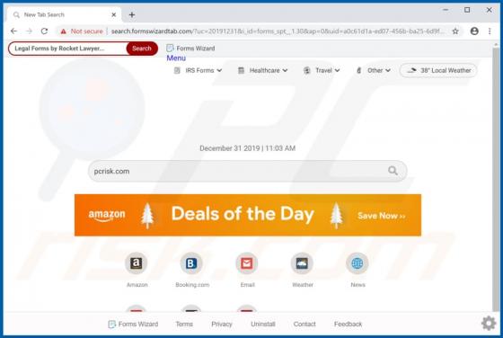 Forms Wizard Browser Hijacker