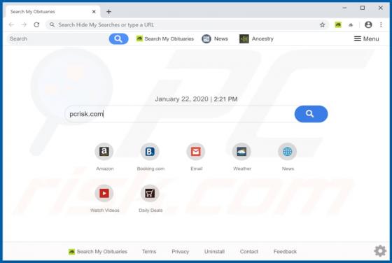 Search My Obituaries Browser Hijacker