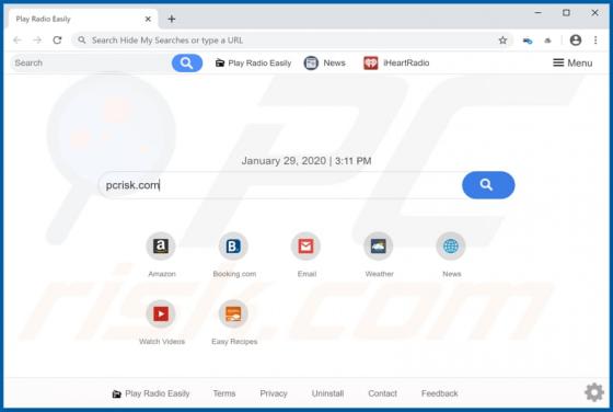 Play Radio Easily Browser Hijacker