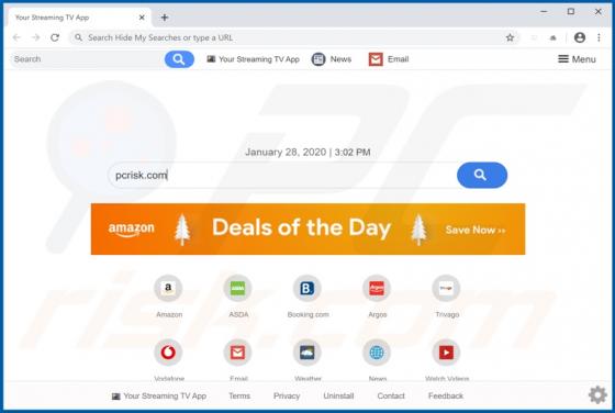 Your Streaming TV App Browser Hijacker