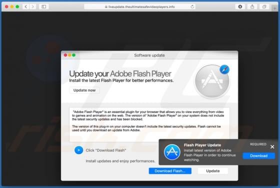 Theultimatesafevideoplayers.info POP-UP Scam (Mac)
