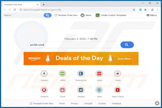 Template Finder Now Browser Hijacker