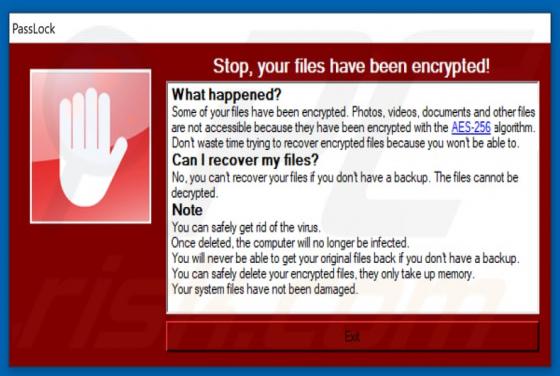 PassLock Ransomware