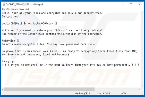 doctor666 Ransomware