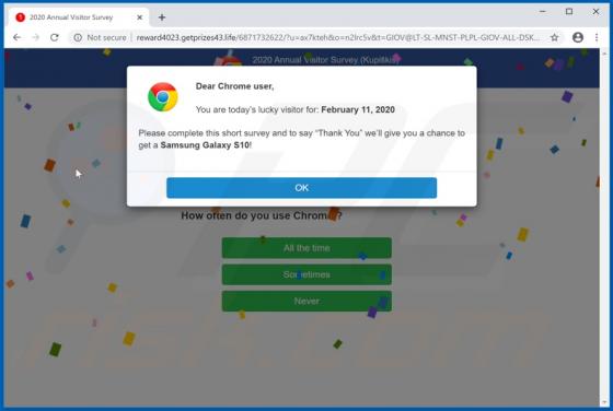 Getprizes POP-UP Scam (Mac)