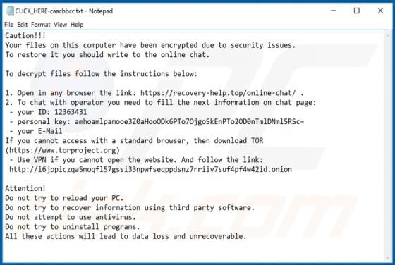 Prometey Ransomware