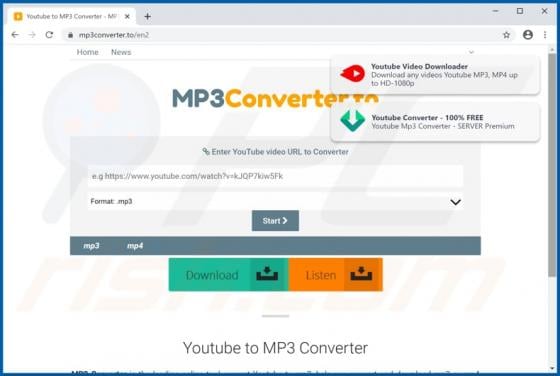 Mp3converter.to Suspicious Website