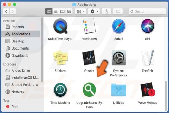 UpgradeSearchSystem Adware (Mac)
