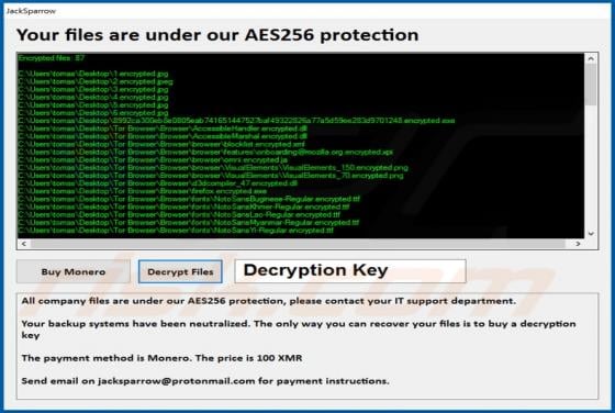 JackSparrow Ransomware