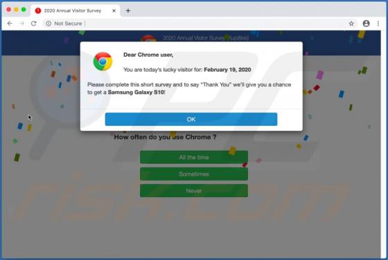 Finderprize POP-UP Scam (Mac)