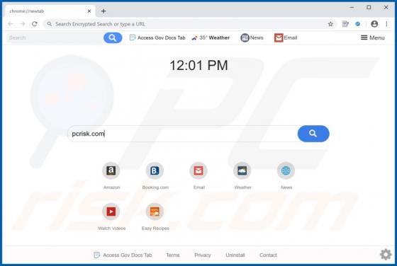 Access Gov Docs Tab Browser Hijacker