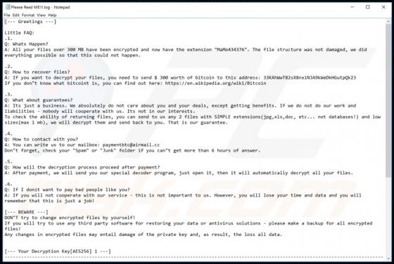 MaMo434376 Ransomware