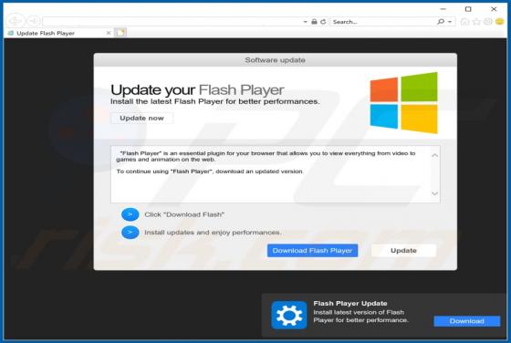 Fake Flash Player Update (Windows)